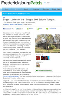 FredericksburgPatch article August 19, 2011